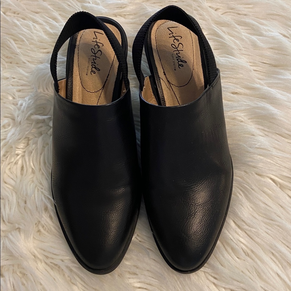 Life Stride Black Slingback Mules size 9.5 BNWOT color black see photos - Picture 4 of 12